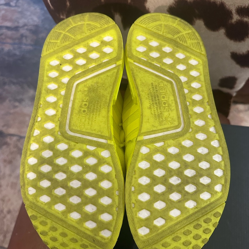 Women Adidas Bright Yellow Sneakers - Picture 7 of 8
